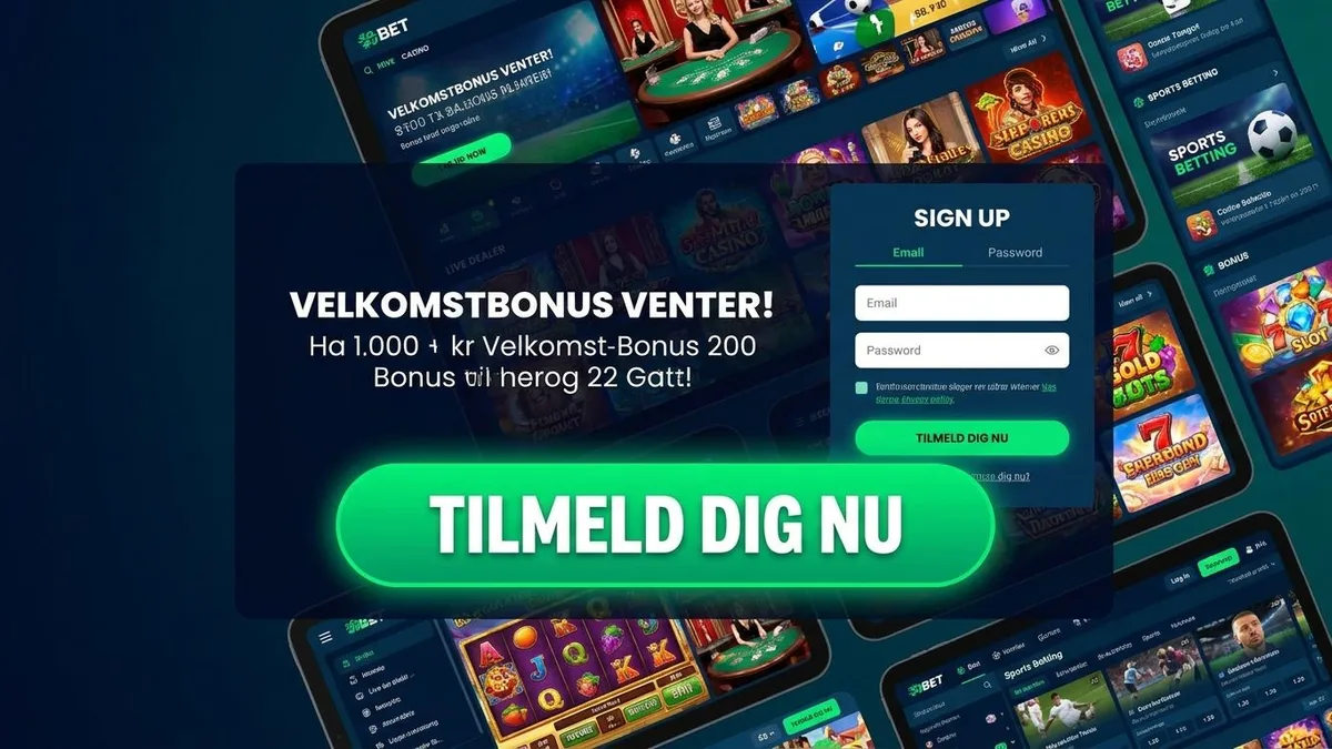 Tilmeld dig med bonus